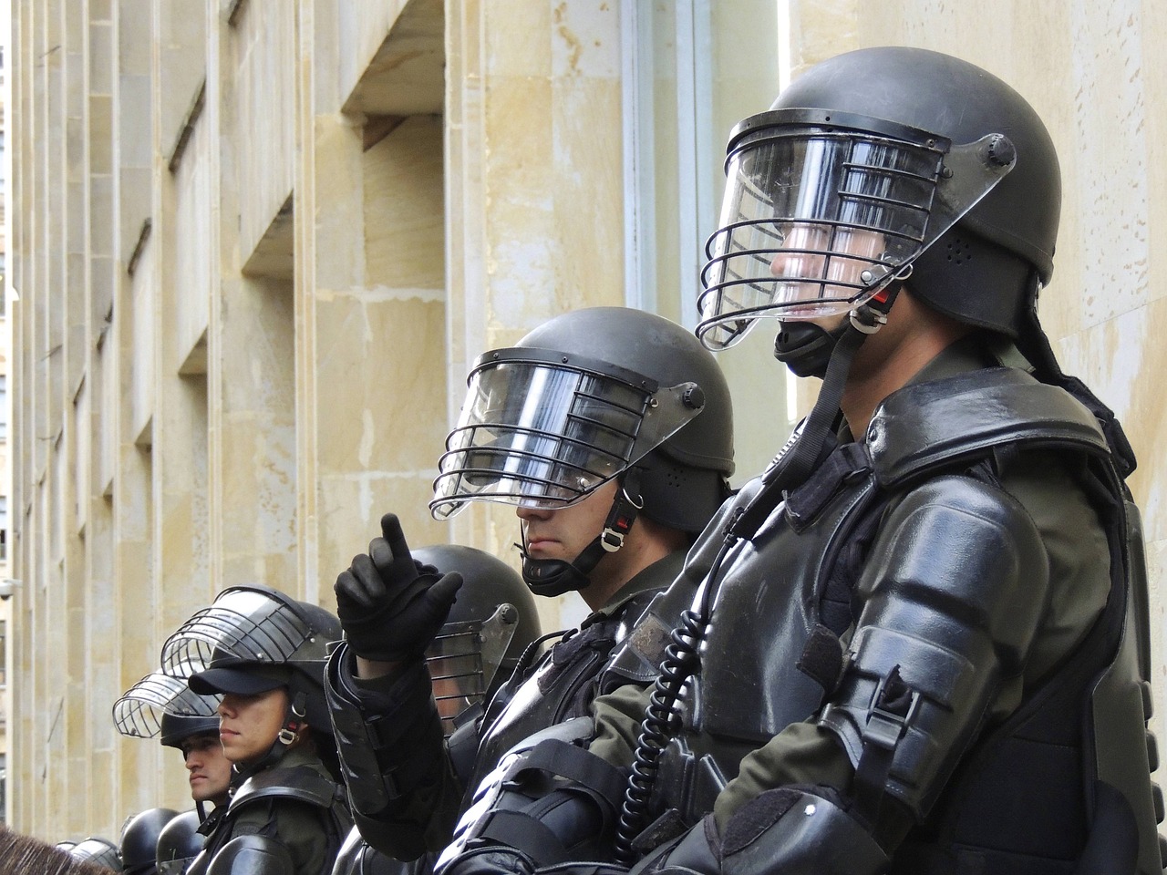 police, bogota, riot