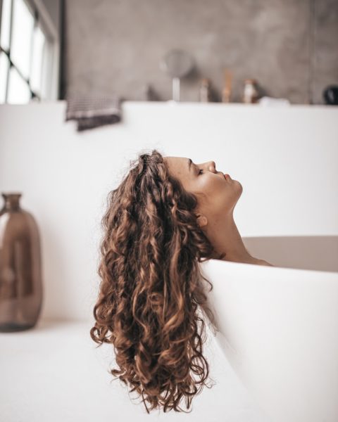 woman in bathtub