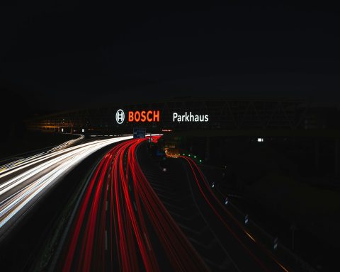 time-lapse photography vehicle lights